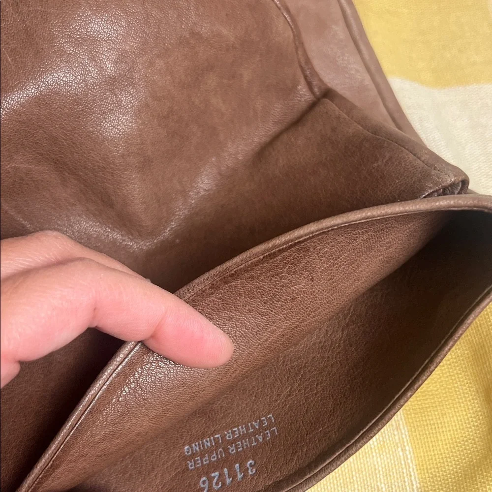 J. Crew Made in Italy  Brown Leather Combat Boots - Picture 7 of 13